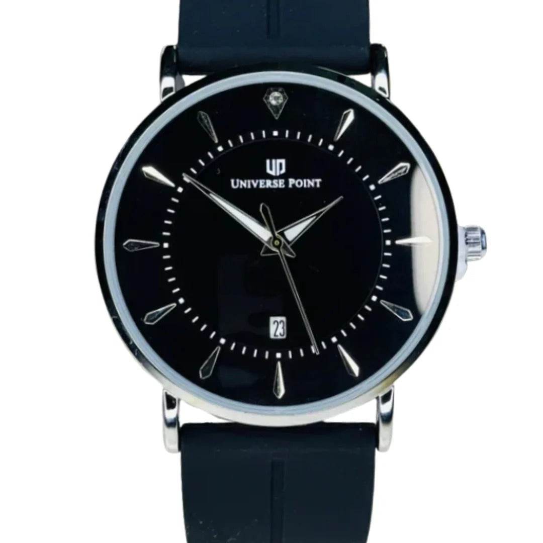 Universal Point Watch for men Slim Black- Magnetic Strap Watch in Pakistan - RiwayatbyRida